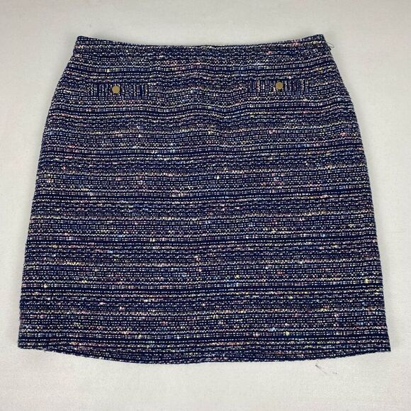 Loft Tweed Skirt with Front Pockets size 8 - Picture 1 of 6
